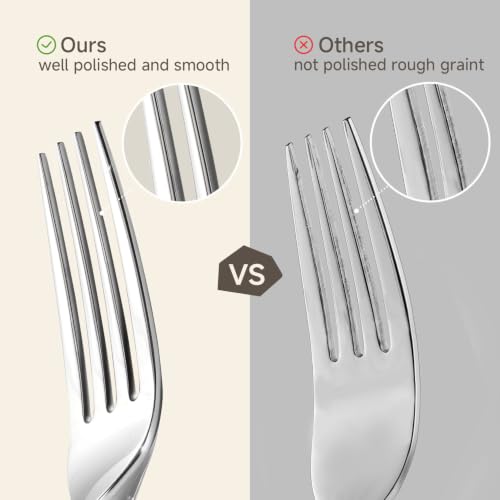 Silverware Set for 8,18/10 Stainless Steel Flatware Set,Cutlery Utensil Set - image 6