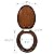 Dalton Wooden Elongated Soft Close Toilet Seat, Java Brown, Quick Release, Easy to Install – Design House