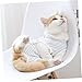 BUGUUYO Pet Cat Recovery Suit for Abdominal Wounds Comfortable Nursing Clothes to Prevent Licking and Scratching for Post-Operative Care XL