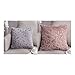 Epinki Poszewki na poduszki na Boże Narodzenie, 45 x 45 cm, miękkie piórko, poduszki dekoracyjne, 2 szt. w kolorze złotym, szarym, różowym