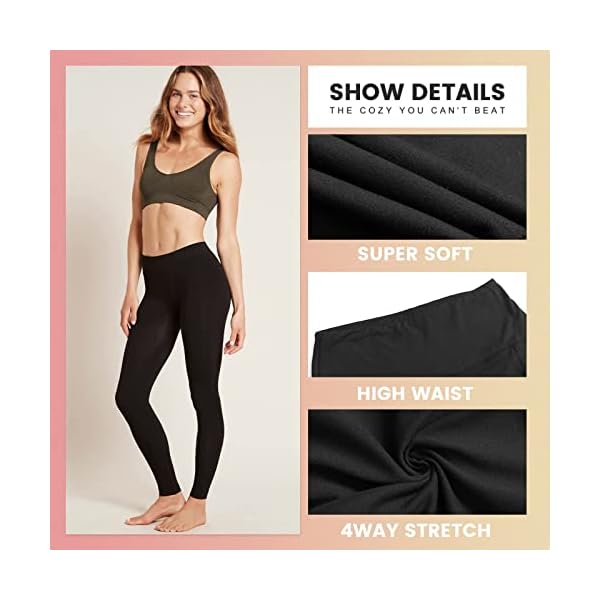 iceROSE 7 Pack Leggings for Women, High Waisted Black Yoga Leggings for Workout Running Maternity - Image 5