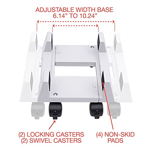 Econo Mobile Cpu Stand, Light Gray, Ivr54001 #TOP1