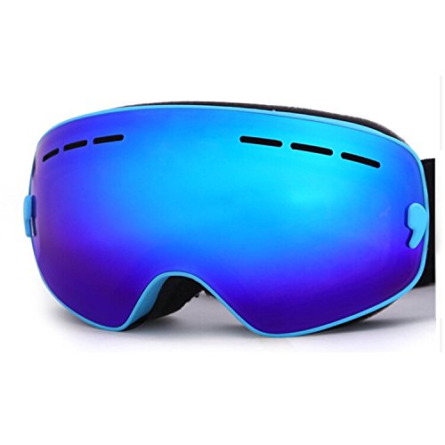 HiCool Kids Ski Snow Skate Snowboard Snowmobile Goggle with Mirrored Lens - Anti-Fog