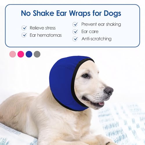 Image of Dog Calming Hoodie Dog Ear Wrap Noise Protection Ear Muffs for Dogs