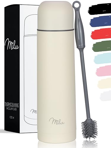 Milu Thermosflasche Thermoskanne Isolierflasche 1L, 750ml, 500ml -...