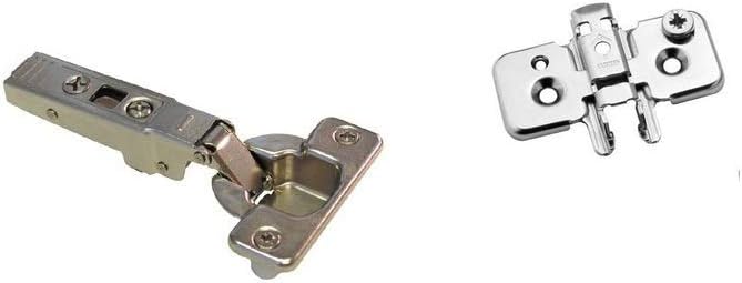 Blum Clip On Cabinet Hinge Self Closing 95° Press in for Thick Doors Choose Your Overlay (1/2 Overlay)