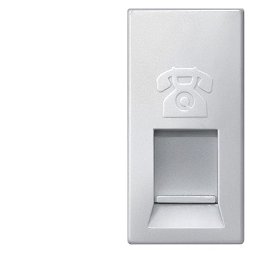 Bjc Delta i-sys Colour – Telephone Socket Module Category 3 Series Isystem Metallic Aluminium