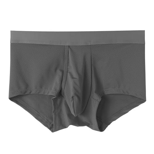 Men's Trunks Boxer Briefs Fly with Pouch Support Underwear,Anti-Chafing,Moisture-Wicking Odor Control