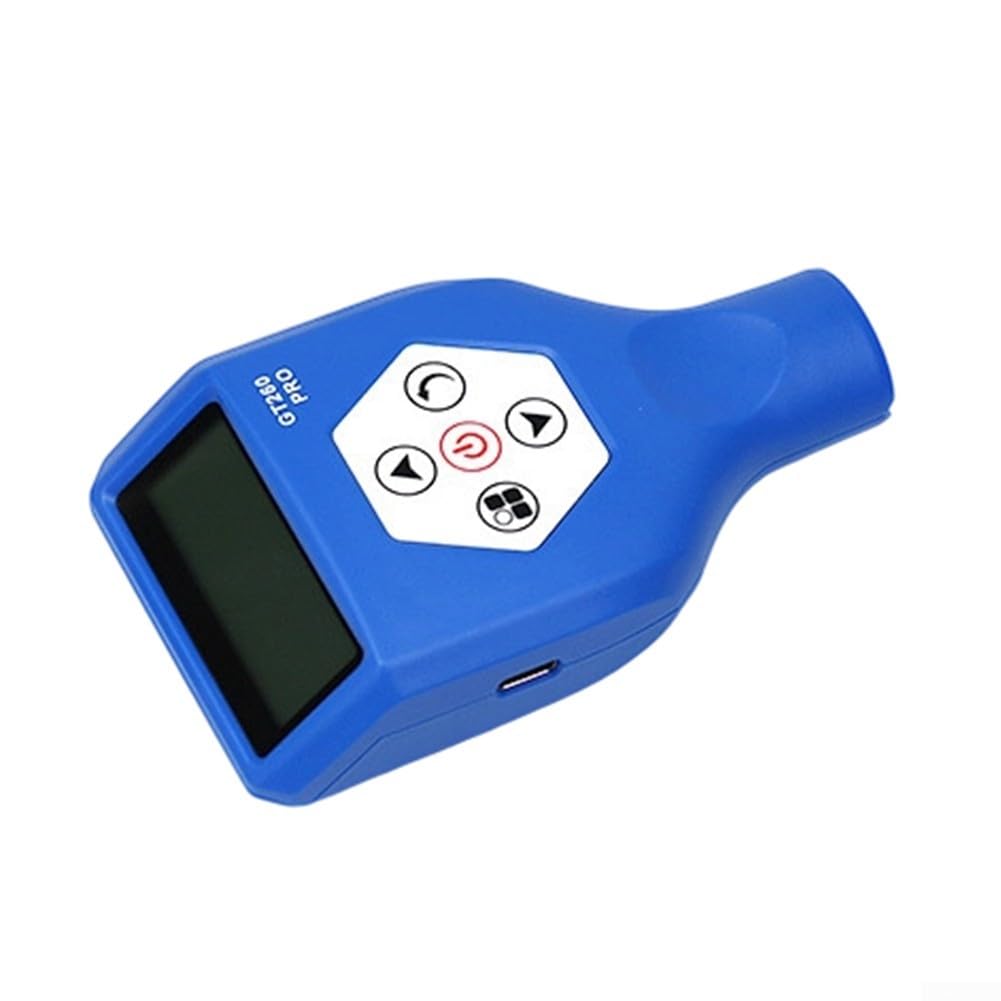 GT260PRO - Spessimetro digitale per rivestimento, tester a doppio principio per metalli non ferrosi ferrosi, display ad alta risoluzione 0-3000um con connettività app per ispezione auto usate