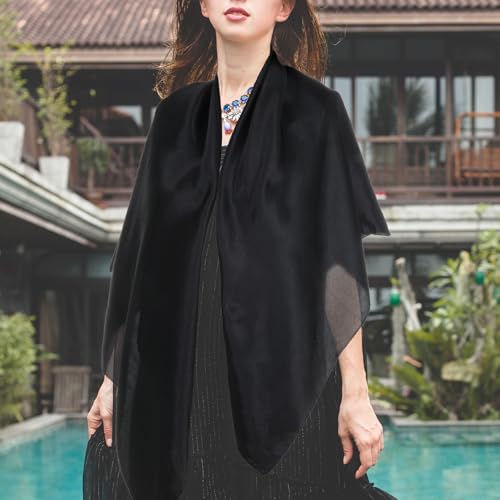 Womens Head Hair Scarf 35 Inch Like Satin Silk Scarf Sleeping Hair Wrapping Night Large Square NeckScarf Sleeping HairWrapping Satin Bandana4