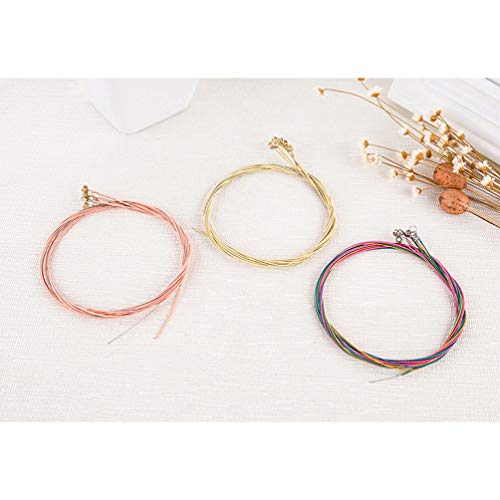 FARUTA Lot de 3 cordes de guitare en laiton pour guitare folk acoustique, guitare classique, basse, ukulélé, instruments… - Les Beatles, Paul McCartney, John Lennon, RIngo Starr, George Harrison FARUTA Lot de 3 cordes de guitare en laiton pour guitare folk acoustique, guitare classique, basse, ukulélé, instruments… – Image 8
