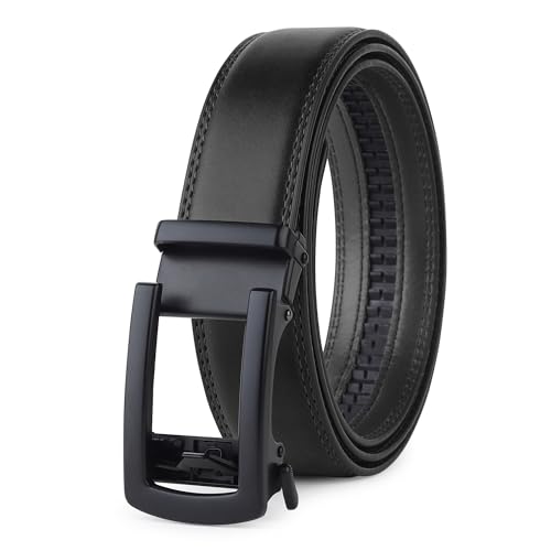Image of Men's Vegan Leather Belt for Men, Formal /Casual,Autolock| Fit on up to 38 Inches Waist size