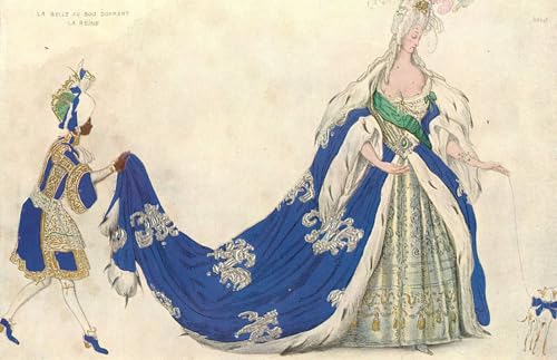 Tableau sur toile reine par Leon Bakst affiche vintage 60x90cm