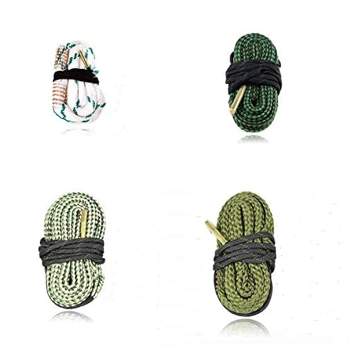 PRETTYGAGA Bore Cleaner Rifle Shotgun Gun Cleaning Kit for.223, 5.56mm/.38, 9mm/7.62mm/12GA-4Pcs