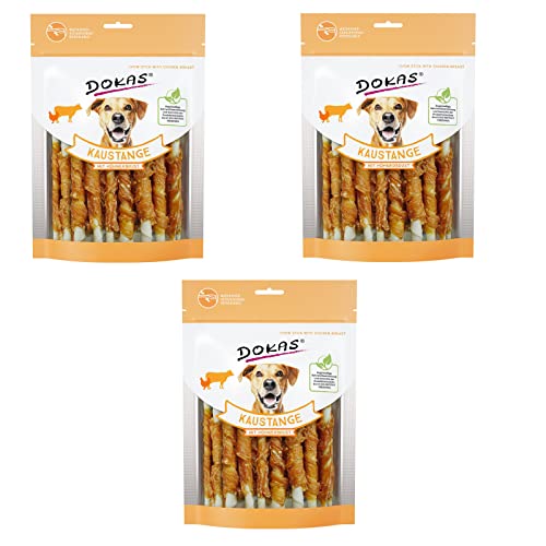 Dokas Dog Kaustange mit HÜHNERBRUST - Bundle - 3 x 200g