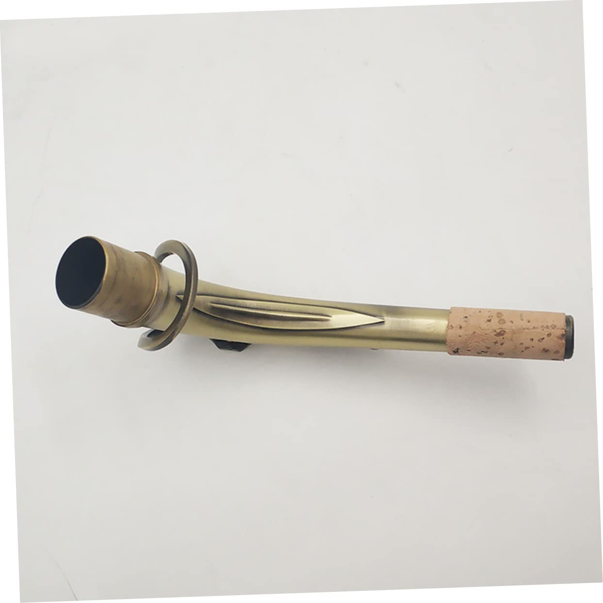 HANABASS Collo per Sax Contralto in Ottone Anticato Accessorio Sostitutivo Resistente e Decorativo per Saxophone