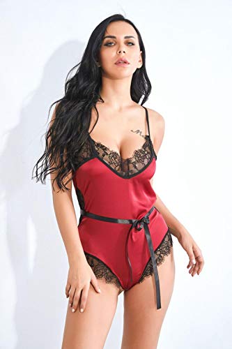 Bustiers & Korsetten Sexy Lingerie Mesh Transparant Erotisch Ondergoed Vrouwen Bretels Wimper Kant Bodysuit - Image 3