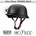 German Motorcycle Helmet DOT Approved Open Face Lightweight Low Profile Adult Men Women Vintage Style Half Skull Cap Helmets,M-XXL