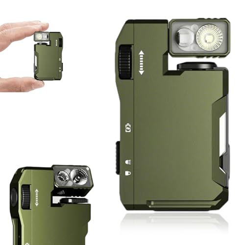 Ukisisi g5 Rechargeable EDC Flashlight,g5 Magnetic mini Flashlight Keychain high lumens rechargeablen Portable,3 Modes 400 Lumens 180°Rotation,Dual Light,IP68 Waterproof,for Outdoor Emergency-B