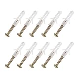 METALLIXITY Screws Plastic Expansion Pipe (5x25mm) 20Pcs, Plasterboard Plugs Self Tapping Screw - for Construction, Industry, White Expansion Tube