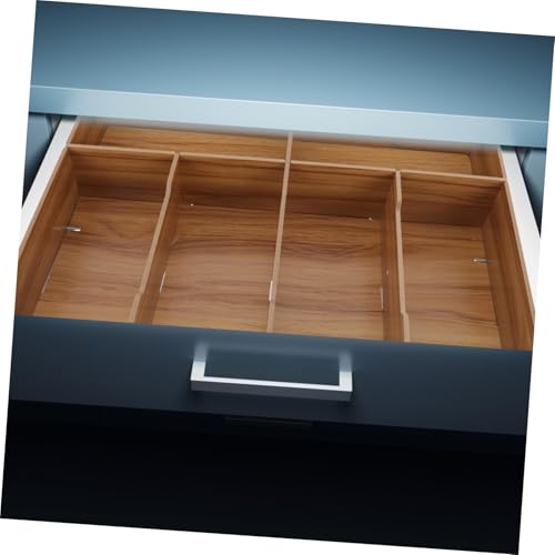 Boîte de rangement multi espèces bois et caisse à monnaie compartimentée de table - 7