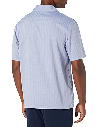 Nautica Men's Blue Herringbone Cotton Sleep Top2