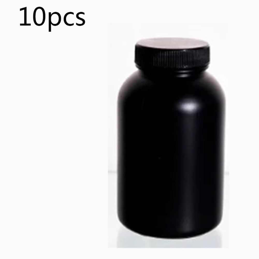 Strumenti da laboratorio e attrezzature Flacone for reagenti in plastica for campioni da 50 ml a 2000 ml, laboratorio(Black 300mL 10pcs)