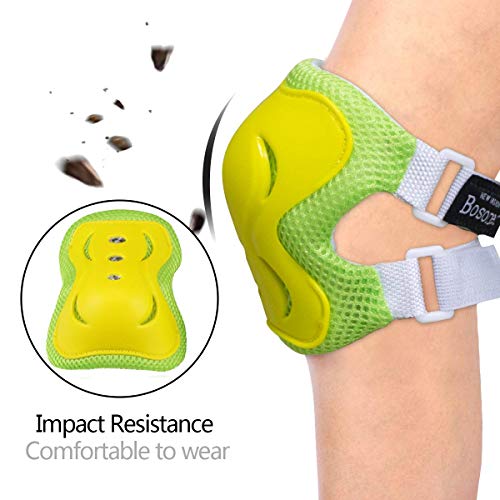 Image of BOSONER Kids /Youth Knee Pad Elbow Pads Guards Protective Gear Set for Roller Skates Cycling BMX Bike Skateboard Inline Skatings Scooter Riding Sports