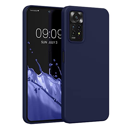 kwmobile Case Compatible with Xiaomi Redmi Note 11 Pro/Note 11 Pro (5G) / Note 12 Pro (4G) Case - TPU Silicone Phone Cover with Soft Finish - Deep Ocean