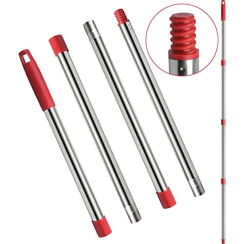 Manche balai 4 sections compatible Ocedar, recharge EasyWring rouge à vis US - 2