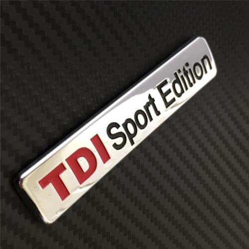 Autotrends Universal New TDI Silver Sport Edition Badge Emblem for All Cars and Bikes