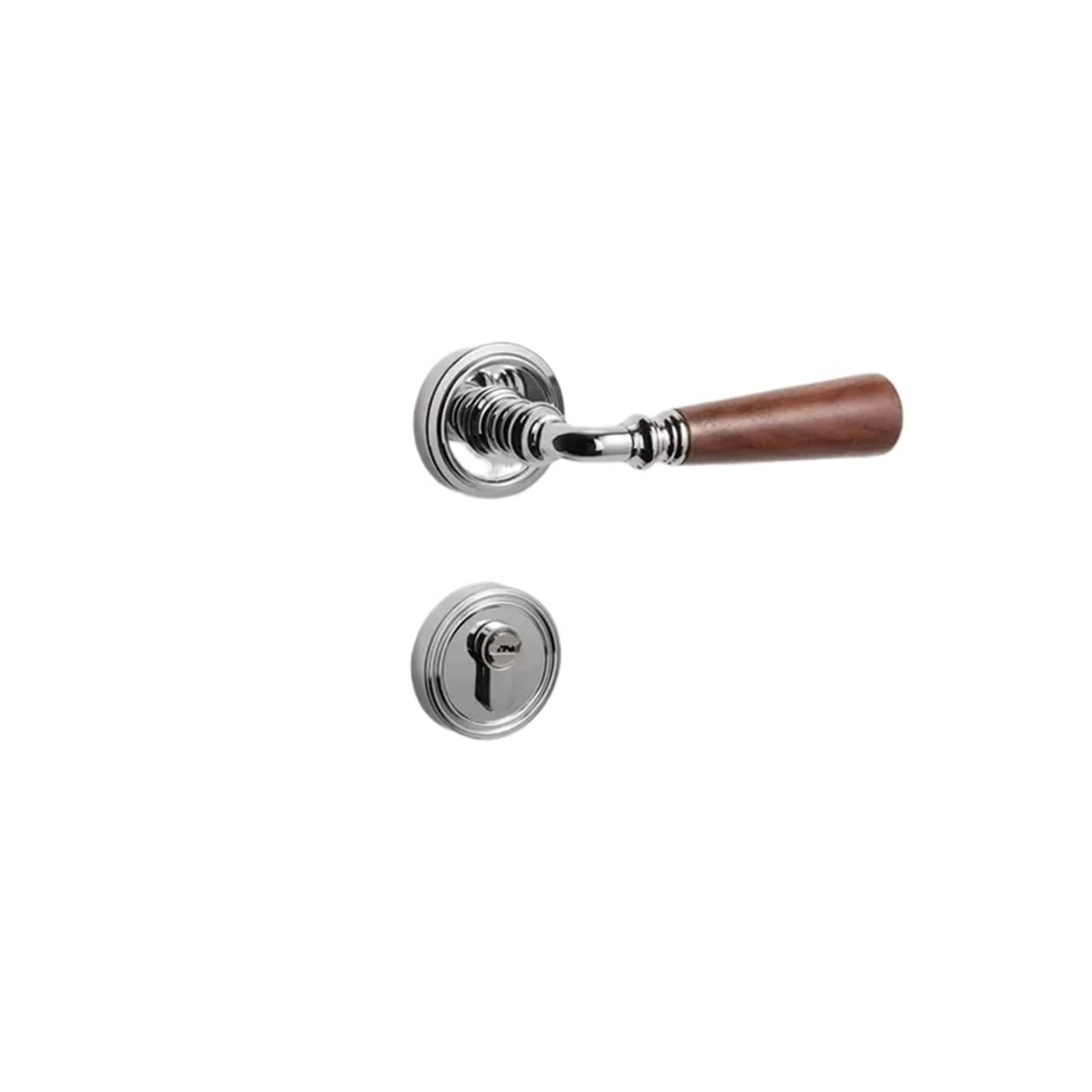 BSAXITHZB Silent Bedroom Door Lock Handle Metal Split Accessories(Silver)