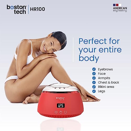 Calentador-de-Cera-Electrico-profesional-con-LCD-Kit-de-Depilacion-Spa-casero-para-Brazos-Axilas-Piernas-y-Bikini-4-paquetes-de-perlas-de-cera-de-100g-y-20-varitas-Capacidad-500ml-Modelo-HR100
