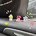 10Pcs Cute Glow in Dark Mini Mushroom Resin Figurines Car Interior Decoration Rearview Mirror Accessories Dashboard Ornament for Micro Landscape Potted Plants Decorations for Women