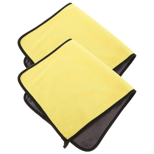 UKCOCO - UKCOCO Reusable 2pcs Motorcycle Cleaning Cloth Towels, Dual-sided Thickened 30x60cm Microfiber Bike Drying Towels for Motorbike Maintenance and Daily Use