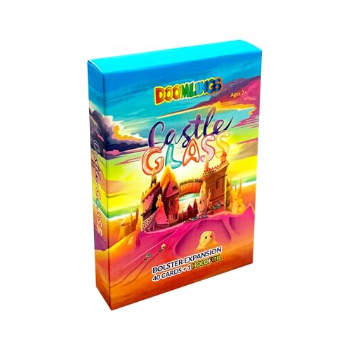 Doomlings Castle Glass Expansion 37 New Traits 2 Ages & Mystery Holofoil Card Bolster Pack Board Game Expansion Adds Fish Shell Coral Classes & Bonus Point System for Collectors & Players