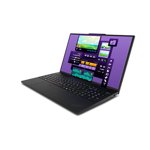 Image of Lenovo ThinkPad P16s Gen 4 Mobile Workstation, Intel Ultra 7-255H, 96 GB DDR5 RAM, 4 TB PCIe SSD, 16 inch WQUXGA (3840x2400) Touchscreen, Intel R Graphics, Backlit Keyboard, W11 Pro, Black+Traix Mousepad