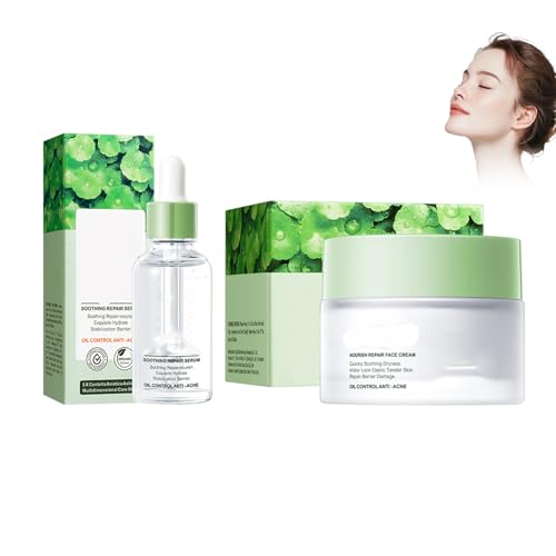 Eazerom 1pcs Sérum Facial para Acné y Granos,1pcs Crema Hidratante para Piel con Tendencia Acneica,Con Ácido Salicílico,Reparación del Acné, Serums Esencia Arrugas,Para la Hidratación,