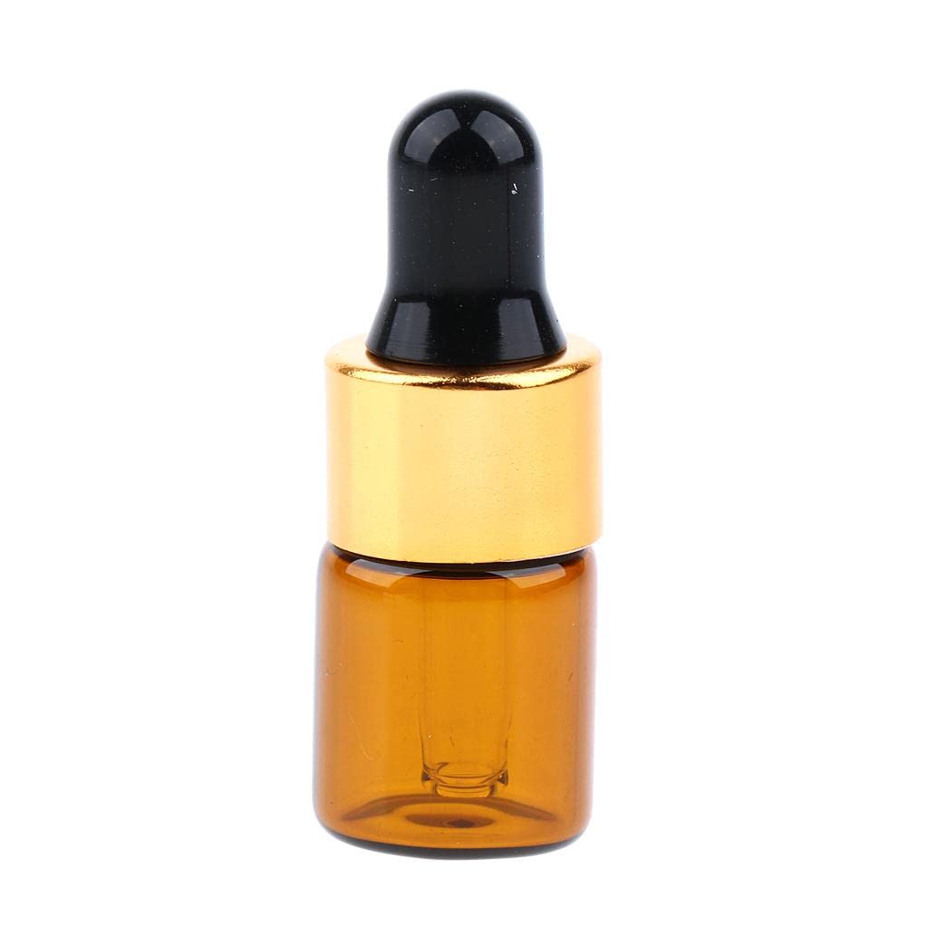 20 Pieces Mini Empty Glass Essential Oil Refillable Brown Amber Bottles 2ML-image-6