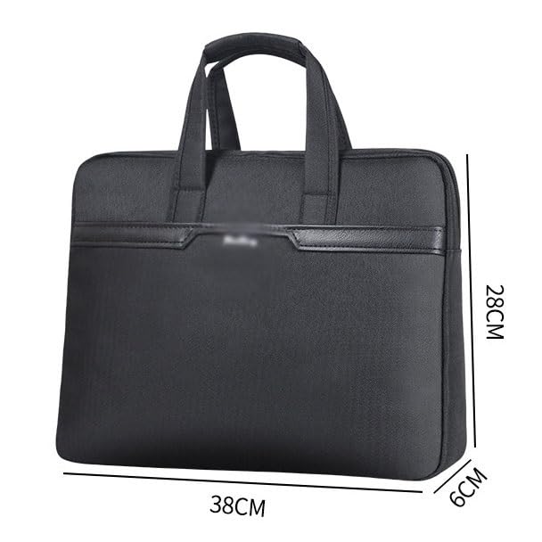 Briefcase, handbag, business and leisure computer bag, large capacity waterproof and thickened canvas file bag2