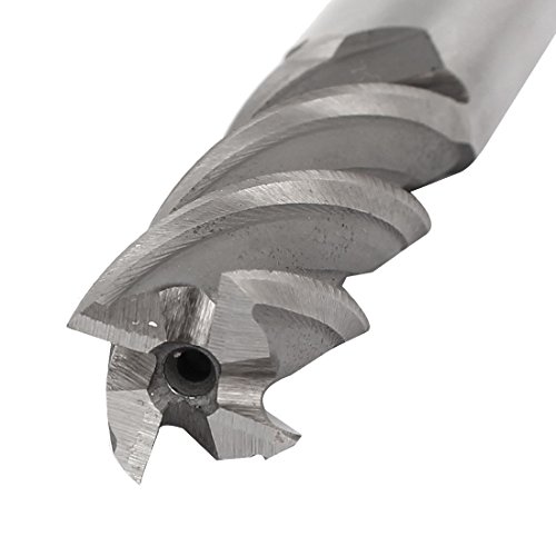 Image of uxcell 5 /8 Inch Cutting Dia 4 Flutes Straight Shank HSS-AL End Mill Router Bit 2pcs