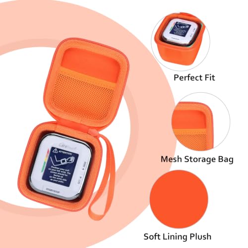 Image of XANAD Hard Case for Oklar /MMIZOO /Medline /IPROVEN Wrist Blood Pressure Cuff Monitor,Orange