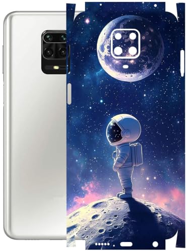 Image of AtOdds - Full Body Back Screen Guard Protector Film - Lamination Wrap Skin Sticker Compatible with REDMI Note 9 PRO MAX | Scratchproof Matte Finish (Moon)