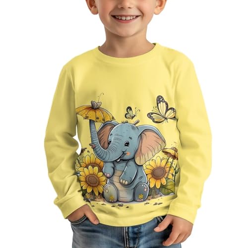 Image of Girls Basic Tee Shirts Outdoor Long Sleeve Shirt Winter Clothes Size 3-16 Top Fall Clothes Gift for Holiday