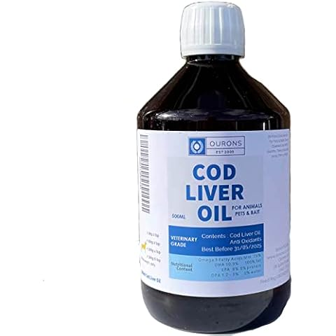 Pure Cod Liver Oil Liquid for Dogs - 500ml Cover