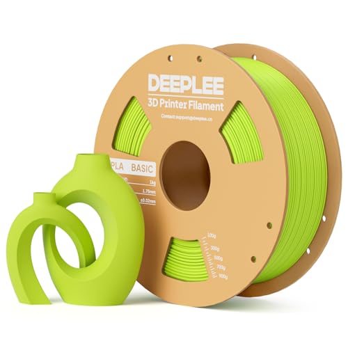 DEEPLEE PLA Basic 1.75mm 3D Printer Filament Green 1KG