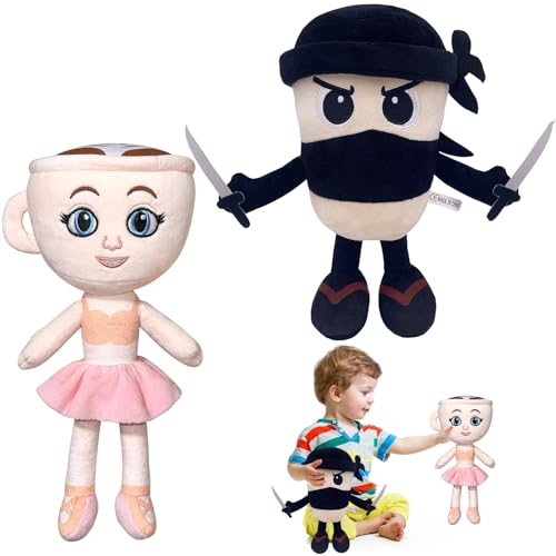 YISKY Cappuccino Assassino Peluche, 2 Piezas Tralalero Tralala Plush, Ballerina Capuchina Brainrot P-eluche, Tralalero Tralala Peluche, Tung T-ung T-ung Sahur Plush, Regalo para Fans y Coleccionistas YISKY Cappuccino Assassino Peluche, 2 Piezas Tralalero Tralala Plush, Ballerina Capuchina Brainrot P-eluche, Tralalero Tralala Peluche, Tung T-ung T-ung Sahur Plush, Regalo para Fans y Coleccionistas