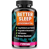 💤 EFFEKTIVE SLEEP-FORMEL: Unsere BETTER SLEEP Melatonin-Lutschtabletten enthalten einen hochwertigen Komplex aus dem Schlafhormon Melatonin, dem Mineralstoff Magnesium und den Aminosäuren L-Theanin (aus Grüntee) und Glycin.
