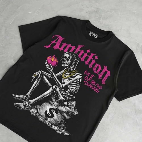 Image of DopeSkill Graphic Tee Streetwear Hip Hop Hypebeast Street Style Unisex T-Shirt Sneaker Colour Matching Shirts Horror Skeleton