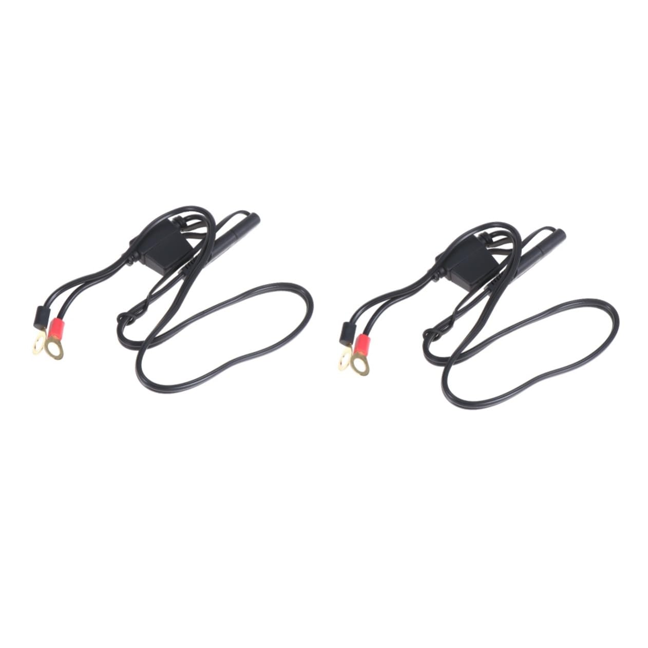 PartyKindom 2pcs Motorcycle Power Cable Durable Charging Tool for Home and Outdoor Use Easy Operation Safe and Materials for Motorcycles and Powersports